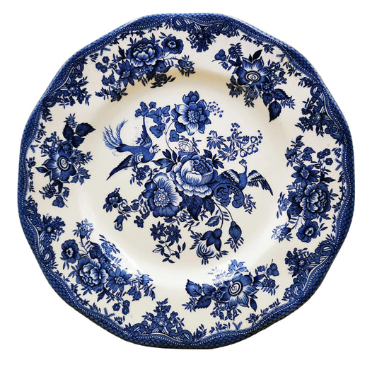Enoch Wedgwood & Co Blue and White China Asiatic Pheasant Dinner Plate