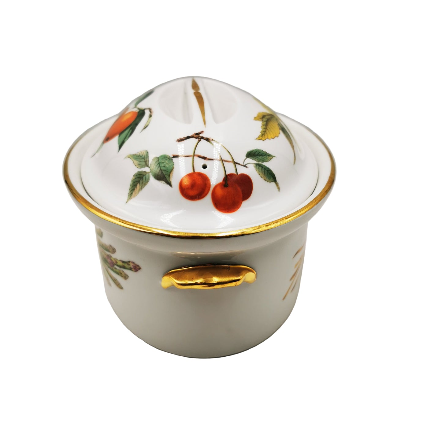 Royal Worcester China Evesham Gold Oval Game Casserole with Lid