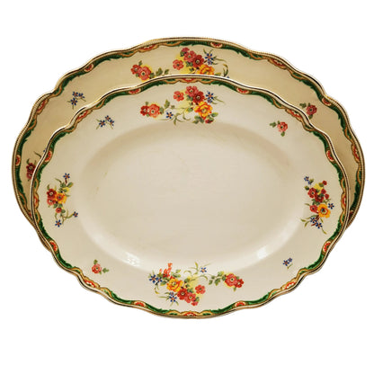 Graduated-3-Platter-set-Johnson-Brothers-China-Old-Staffordshire-Ilford