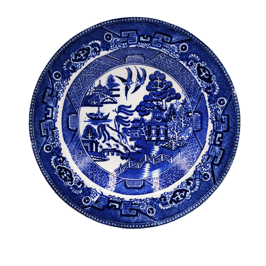 George Jones Blue and White China Soup Plate
