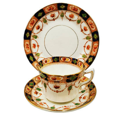 George-Proctor-&-Co-Gladstone-China-Imari-1664-Teacup-Trio