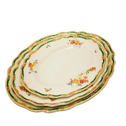 Graduated-3-Platter-set-Johnson-Brothers-China-Old-Staffordshire-Ilford