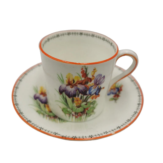 Grimwades Atlas China 7255 Demitasse Coffee Can and Saucer