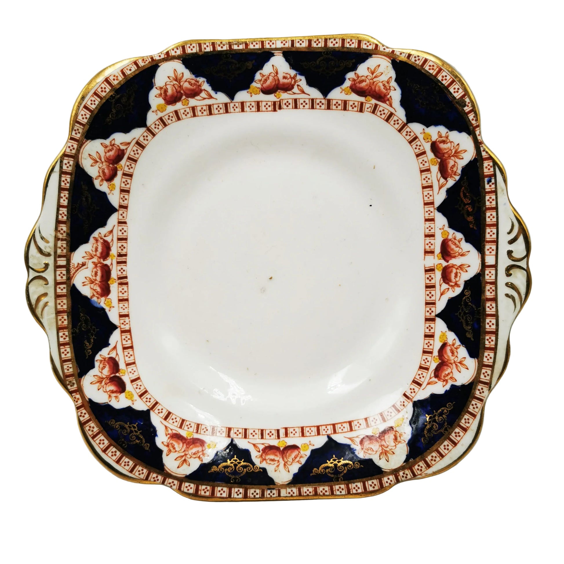 H J Colclough Vale China Imari Cake Plate