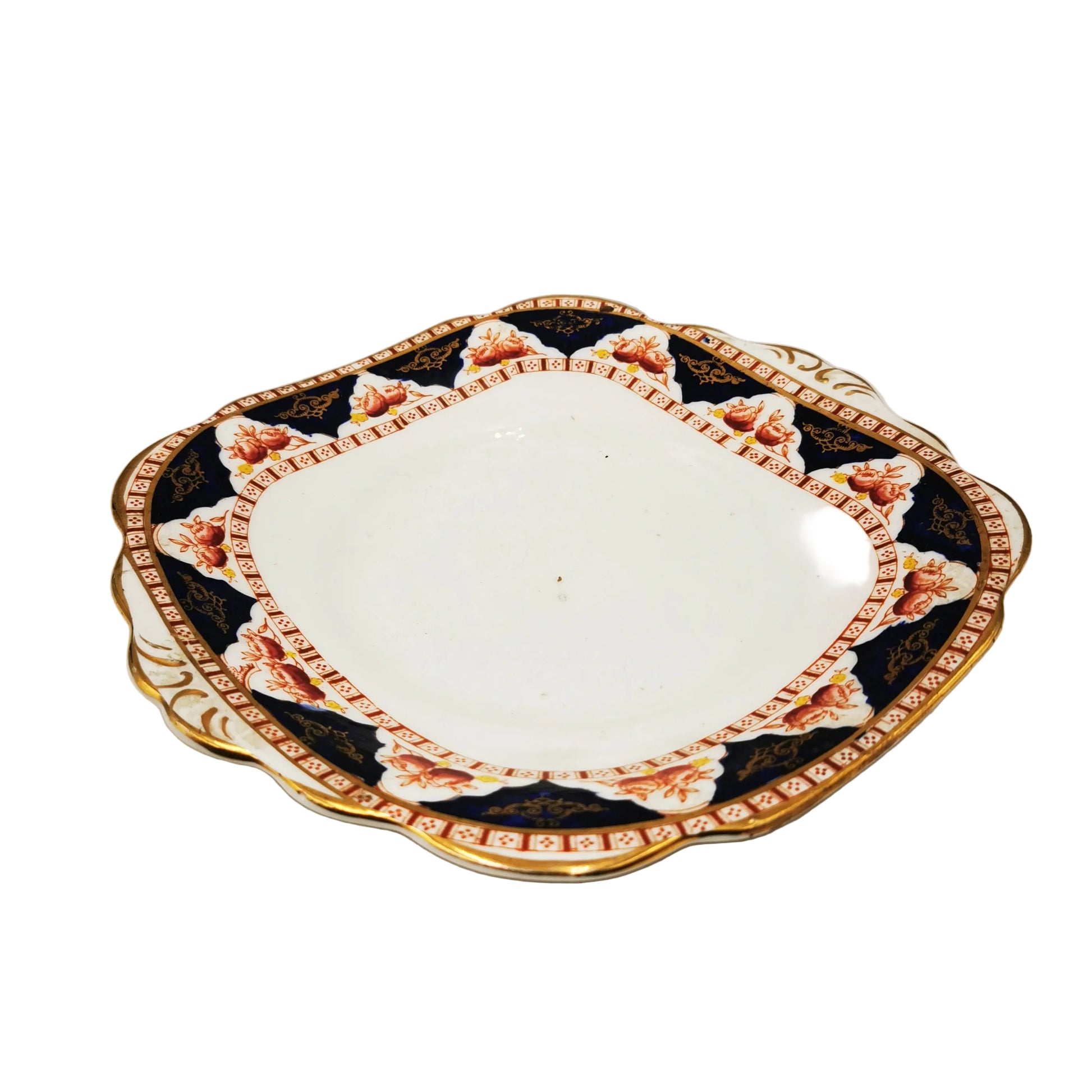 H J Colclough Vale China Imari Cake Plate