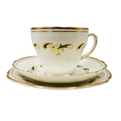 Harleigh-Art-Deco-China-Teacup-Saucer-and-Side-Plate