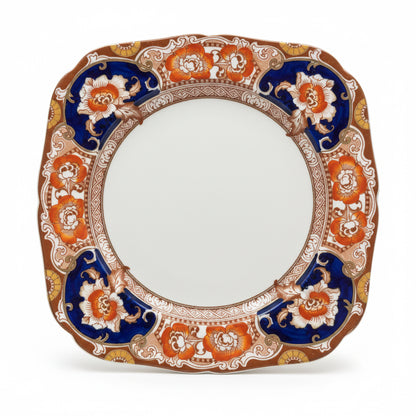 Hollinshead & Kirkham Davenport Pattern China Square Cake Plate