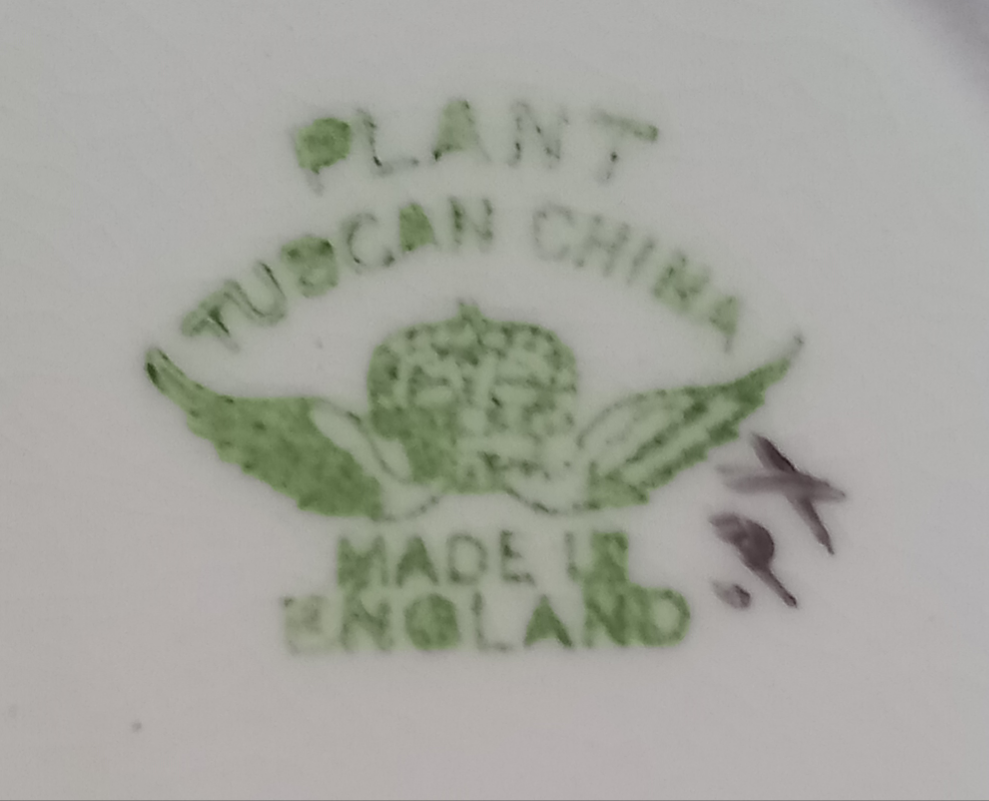 Plant Tuscan China Holly Hock Pattern 9657 Large Sugar Bowl