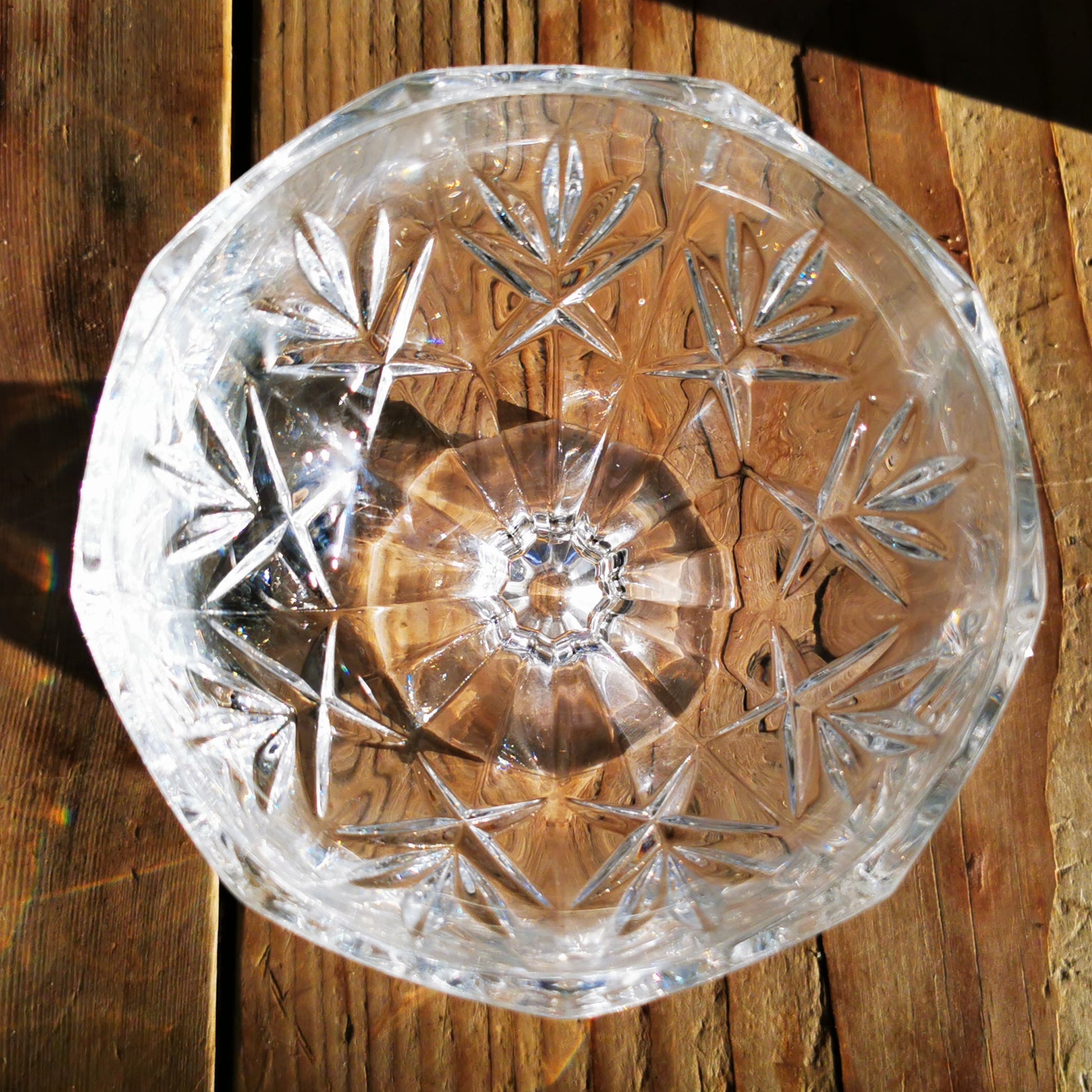 lead crystal grapefruit dish