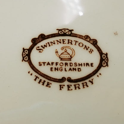 Vintage Swinnertons The Ferry Round China Serving Plate