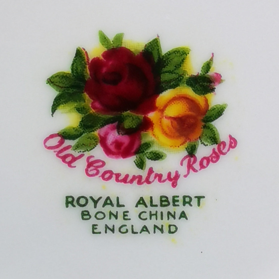 Royal Albert China Old Country Roses  Square Ash Tray 1962-1972