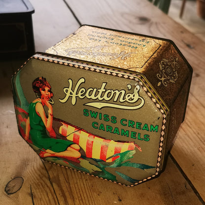 Vintage Heaton's Swiss Cream Caramels Tin