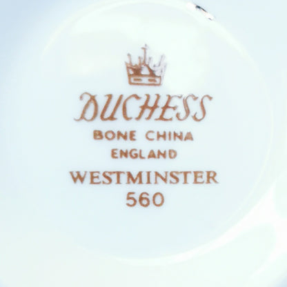 Duchess Bone China 560 Westminster Teacup, Saucer and Side Plate Trio