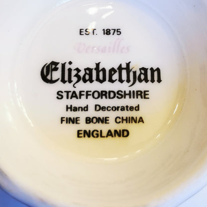 Elizabethan China Floral Versailles Teacup and Saucer