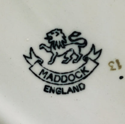 John Maddock & Sons Indian Tree China Gravy Boat and Saucer