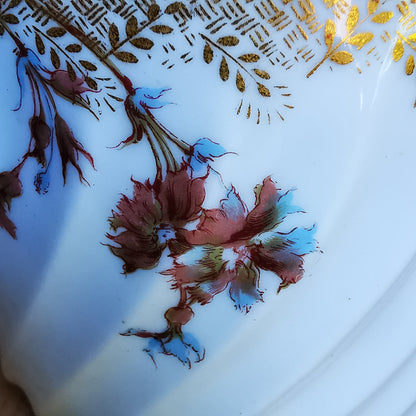 Haviland & Co Antique Limoges Floral China Coffee Cup