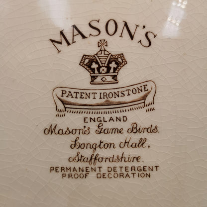 Mason's China Game Birds Longton Hall 17-inch Platter