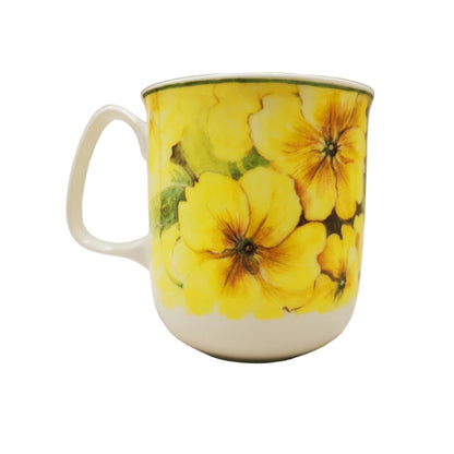 Rose of England Fine Bone China Yellow Primrose Mug