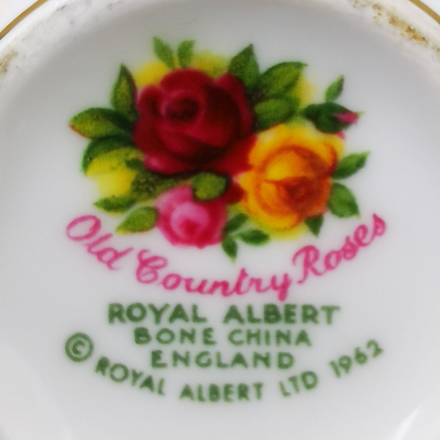 Royal Albert China Old Country Roses Square Lidded Trinket Box