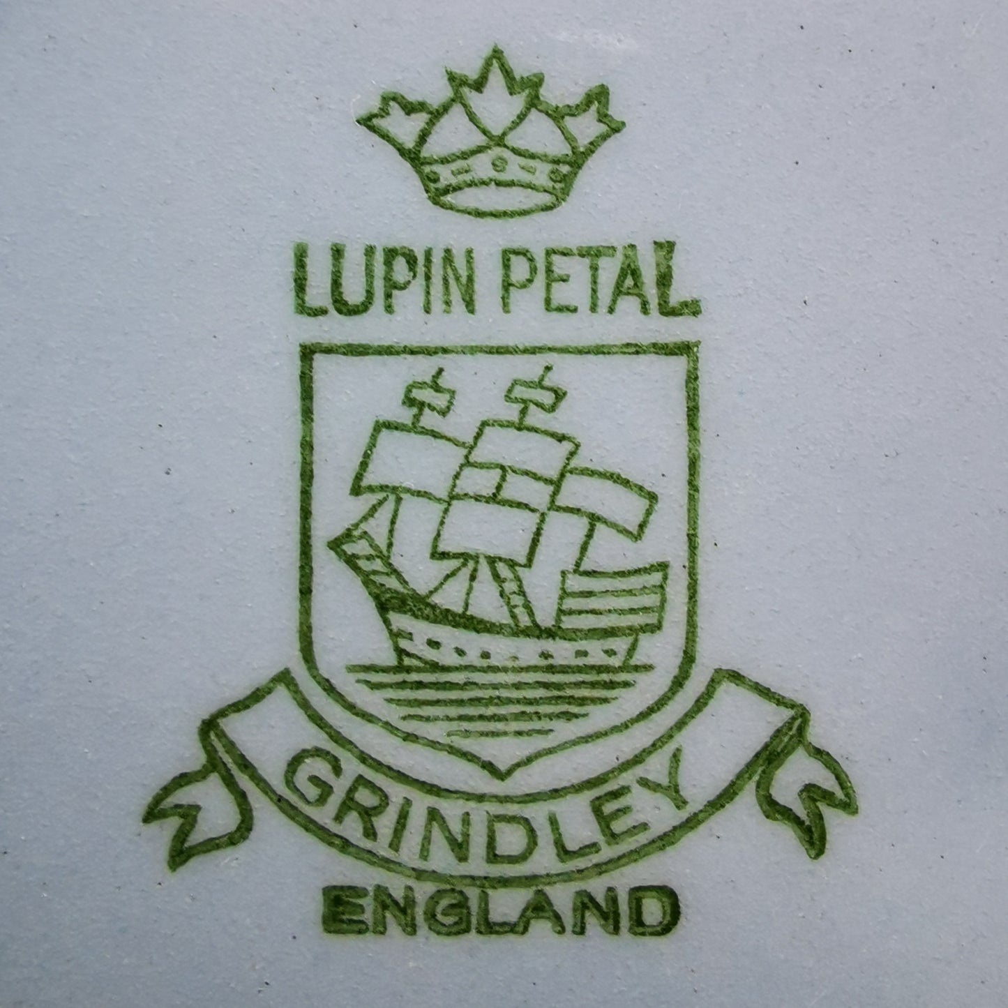 W H Grindley Lupin Petal China 8-inch Side Plate 1936-1954