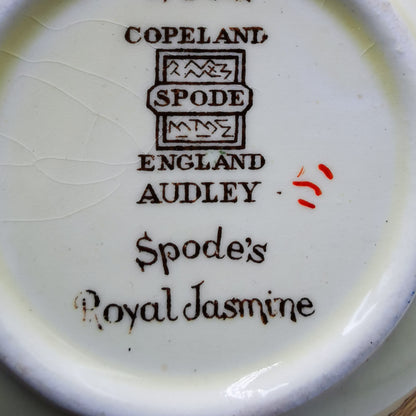 Copeland Spode Audley Green Rim Open Sugar Bowl