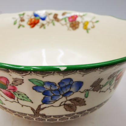 Copeland Spode Chinese Rose Green Rim Medium Sugar Bowl