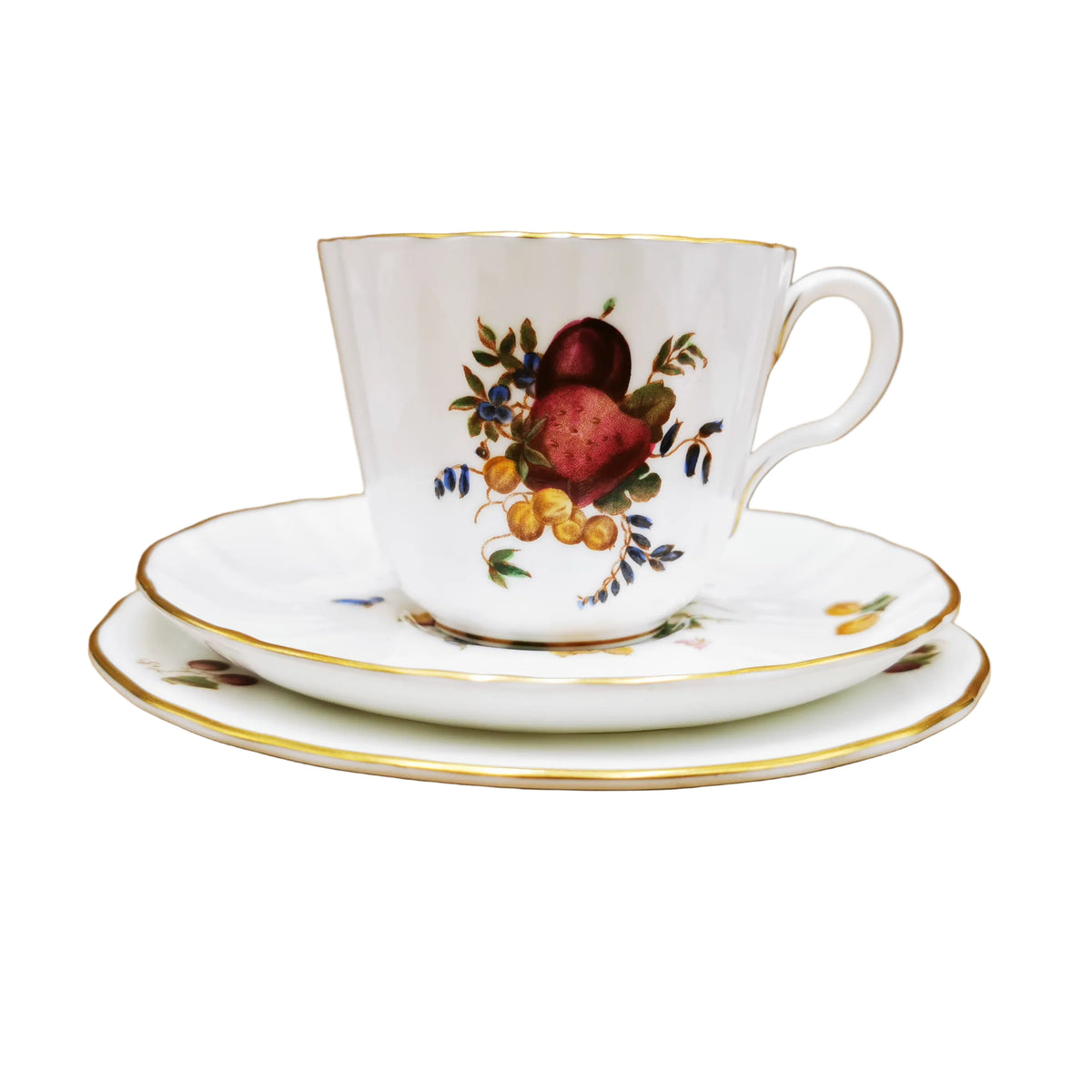 Royal Worcester Delecta Pattern Z2266 Cup, Saucer and Side plate Trio