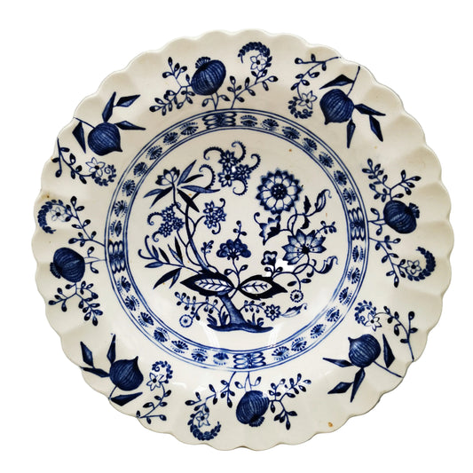 J G Meakin Blue Nordic China Ironstone 6.5-inch Dessert Bowl