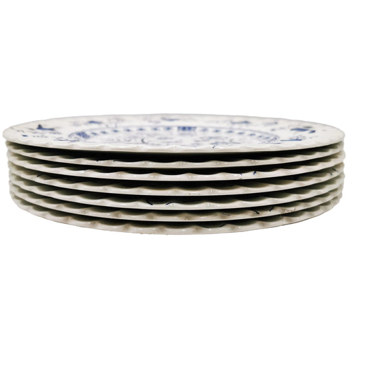 J G Meakin Blue Nordic China Ironstone 9-inch Dessert Plate