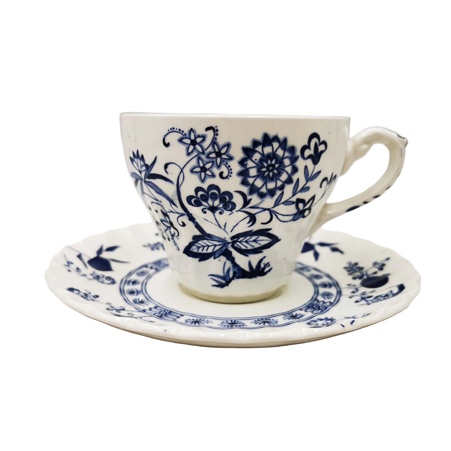 J G Meakin Blue Nordic China Ironstone Teacup and Saucer