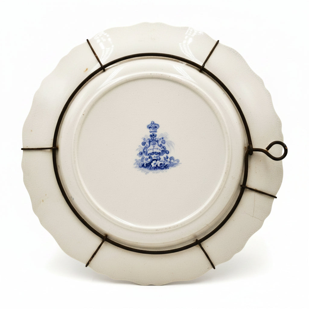 John-Maddock-Campanie-Blue-and-White-china-Dinner-Plate