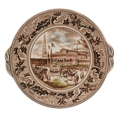 Johnson Bros China Historic America New York Crystal Palace Cake Plate