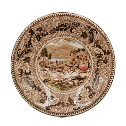 Johnson Bros China Historic America Stage & Mail Coach Saucer