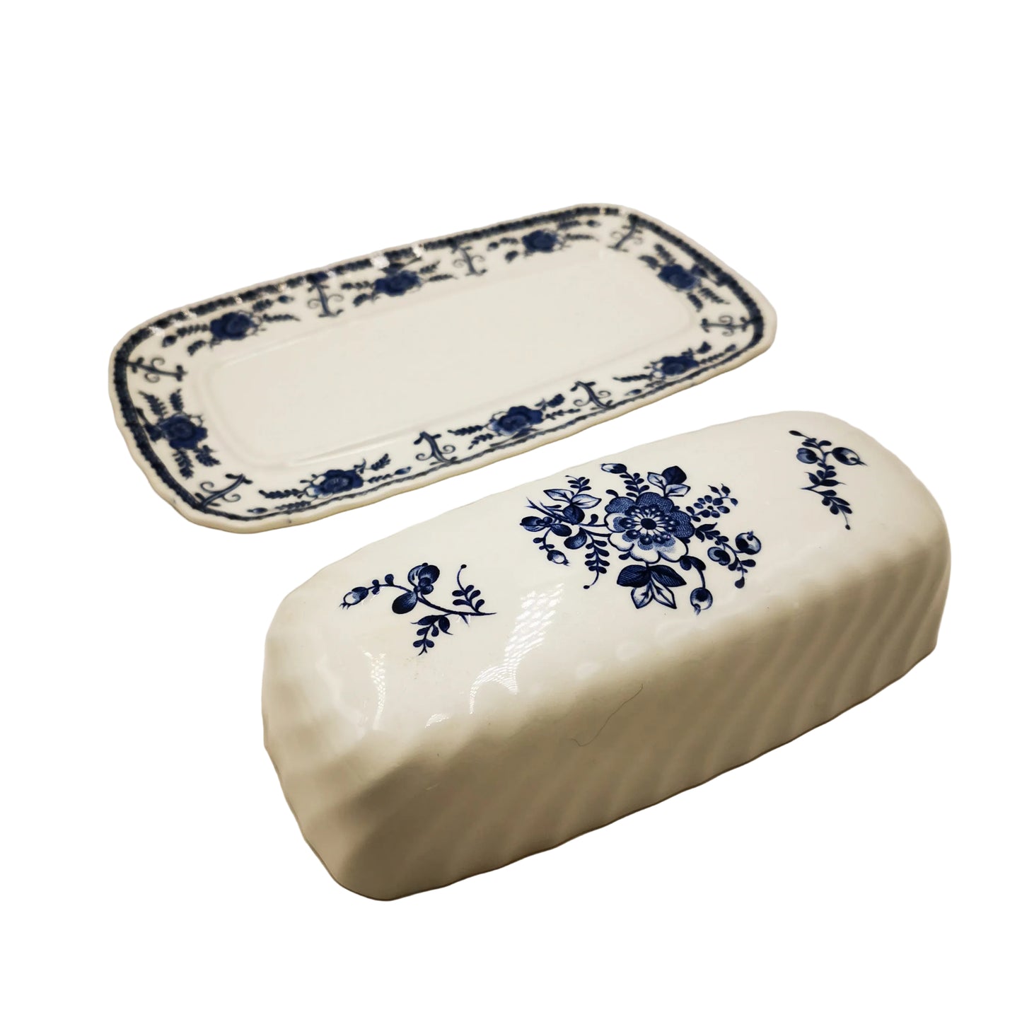 Johnson-Brothers-Blue-Indies-Blue-and-White-China-Oblong-Lidded-Butter-Dish