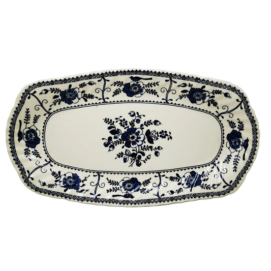 Johnson-Brothers-Blue-Indies-Blue-and-White-China-Sandwich-plate