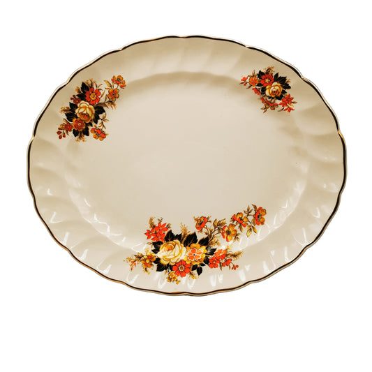 Johnson Brothers China Old Chelsea Autumn Flowers 12-inch Platter