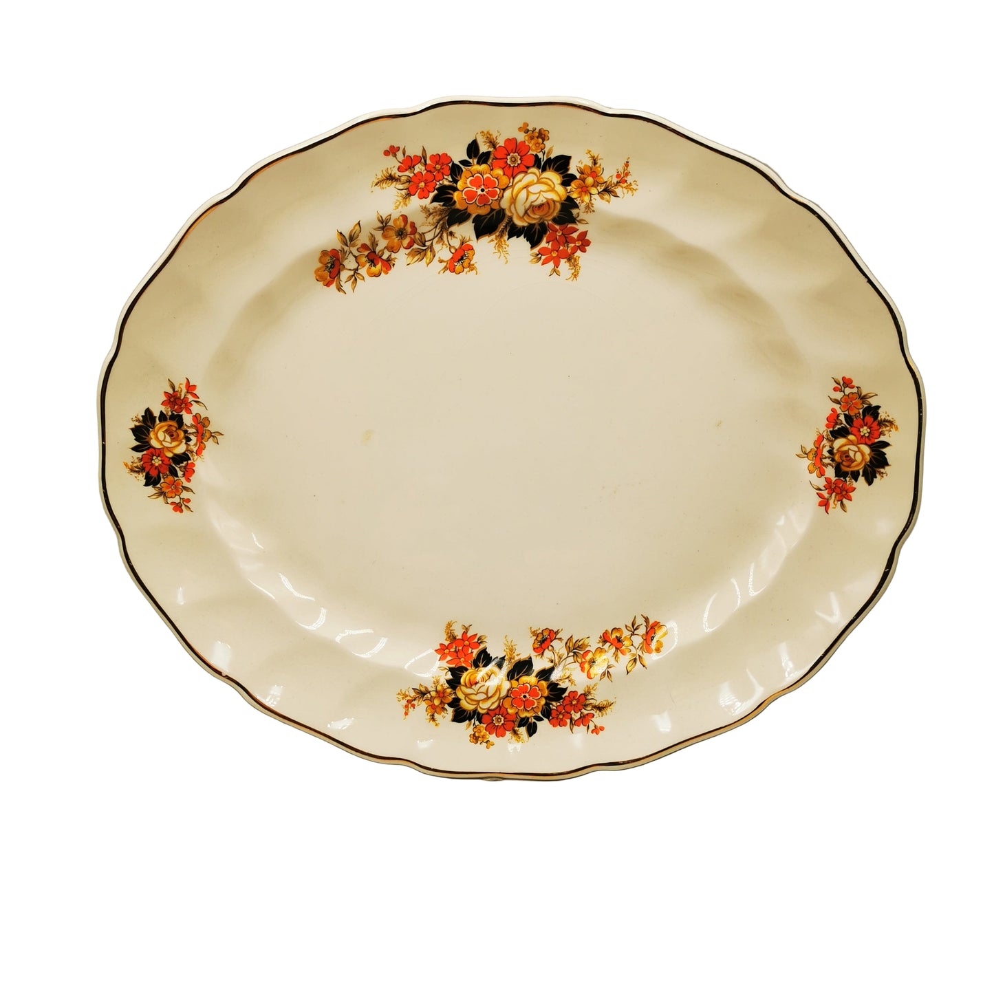 Johnson Brothers China Old Chelsea Autumn Flowers 13.75-inch Platter