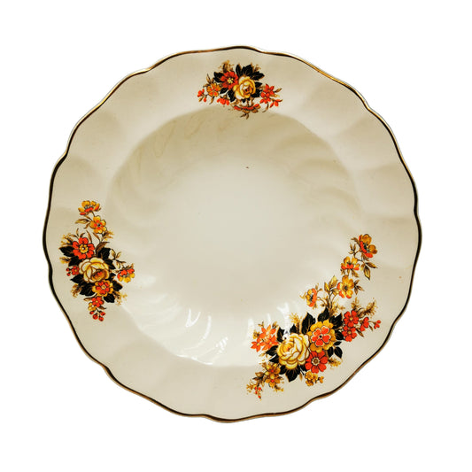 Johnson Brothers China Old Chelsea Autumn Flowers Rimmed Soup Bowl