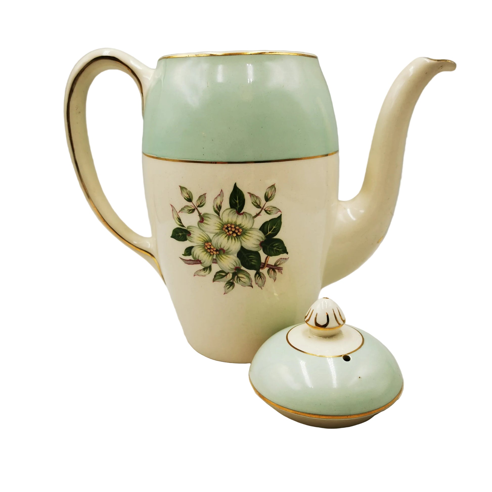 Johnson Brothers China Pareek Pistachio Snow White Coffee Pot