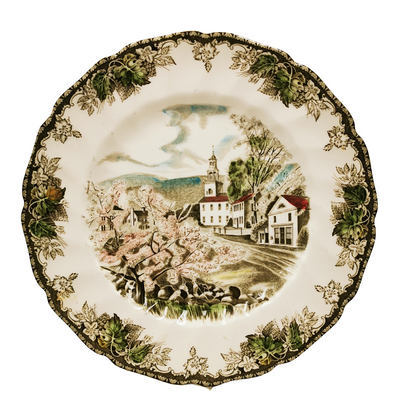 Johnson Brothers China The Friendly Village 10.75-inch Dinner Plate The Village Green