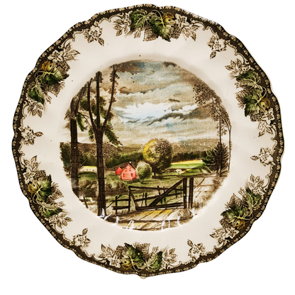 Johnson Brothers China The Friendly Village The Hayfield 10.75-inch Dinner Plate