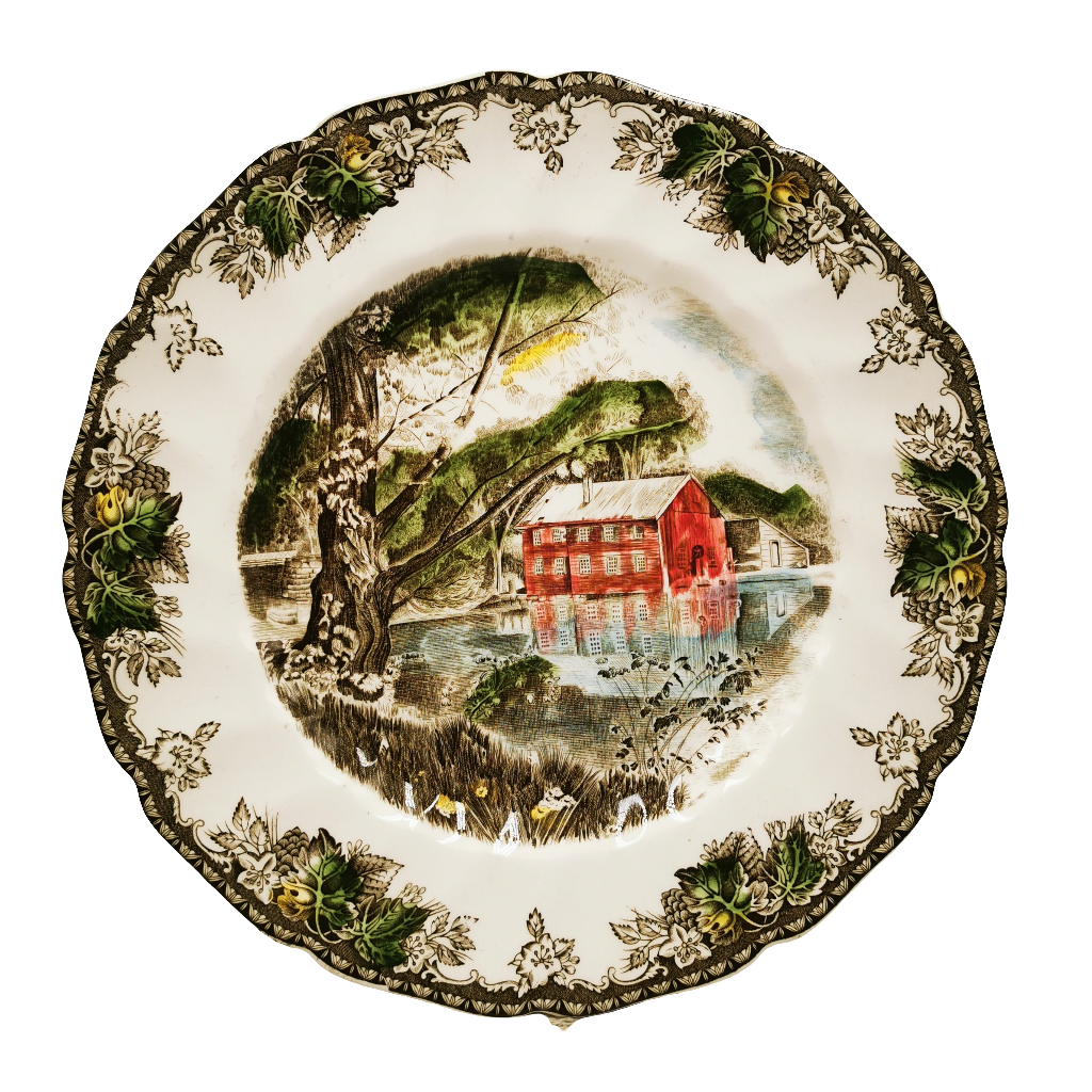 Johnson Brothers China The Friendly Village The Old Mill 10.75-inch Dinner Plate