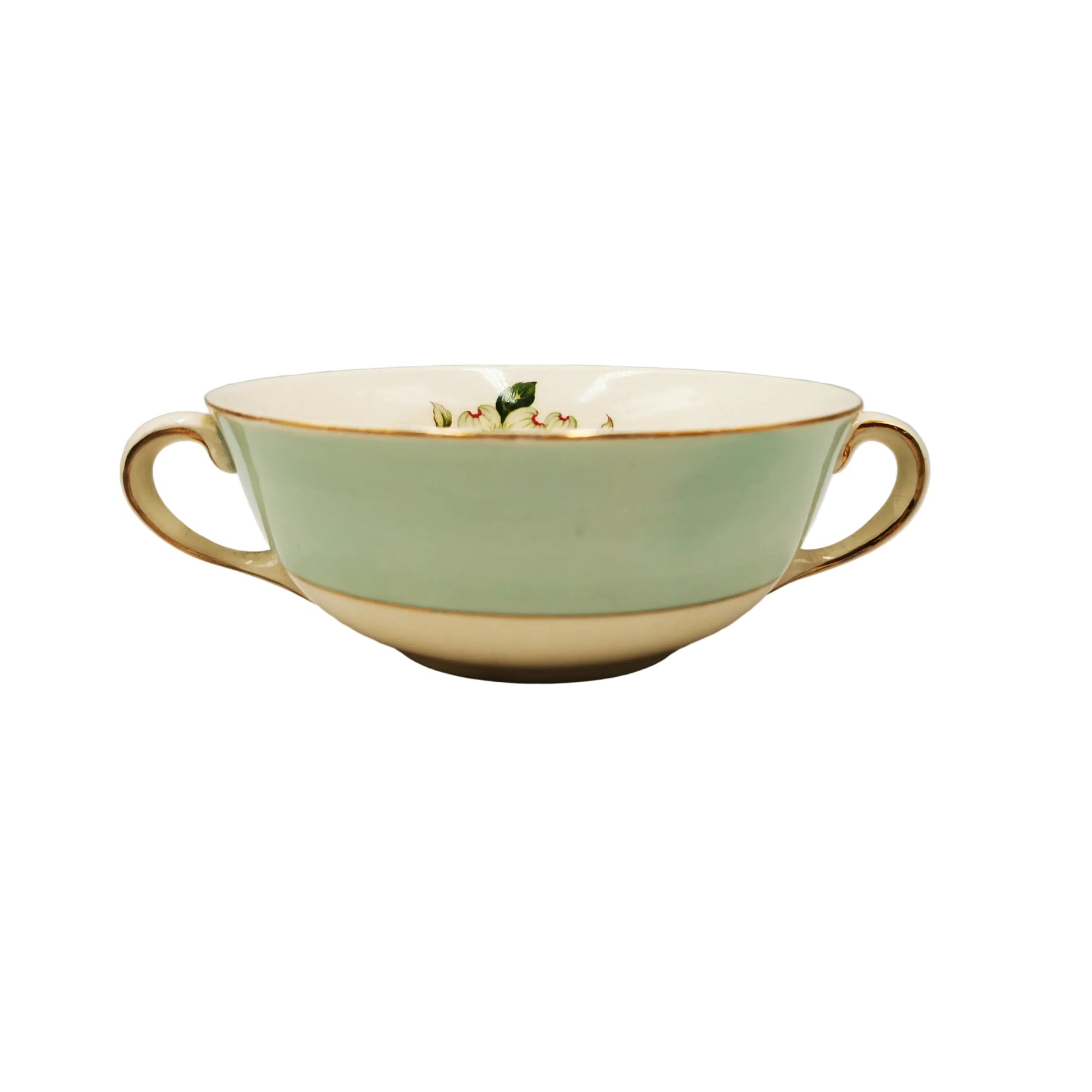 Johnson Brothers China Pareek Pistachio Snow White Soup Cup