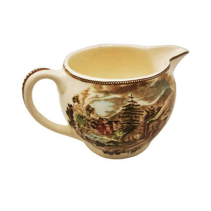 Johnson Bros China Historic America The Railroad Little Falls Milk Jug