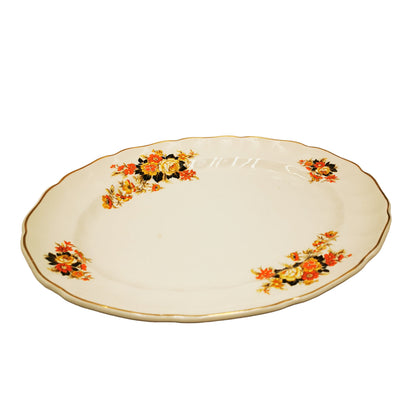 Johnson Brothers China Old Chelsea Autumn Flowers 13.75-inch Platter