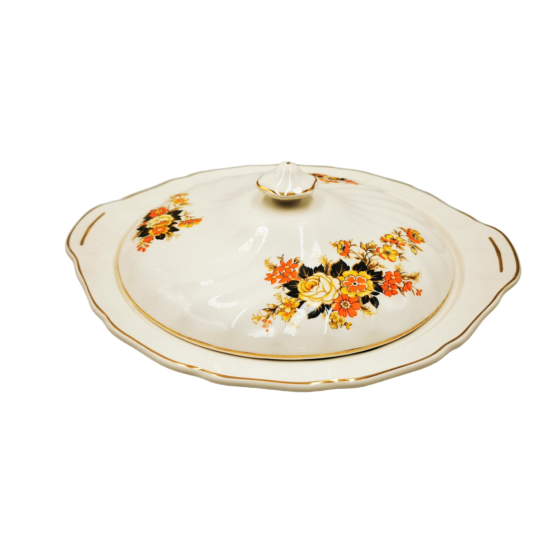 Johnson Brothers China Old Chelsea Autumn Flowers Round Lidded Tureen