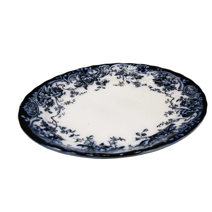 Keeling-&-Co-Antique-Blue-and-White-Chatsworth-China-10.5-inch-Platter