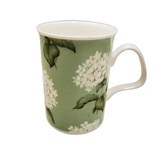 Laura Ashley White Hydrangea China Mug