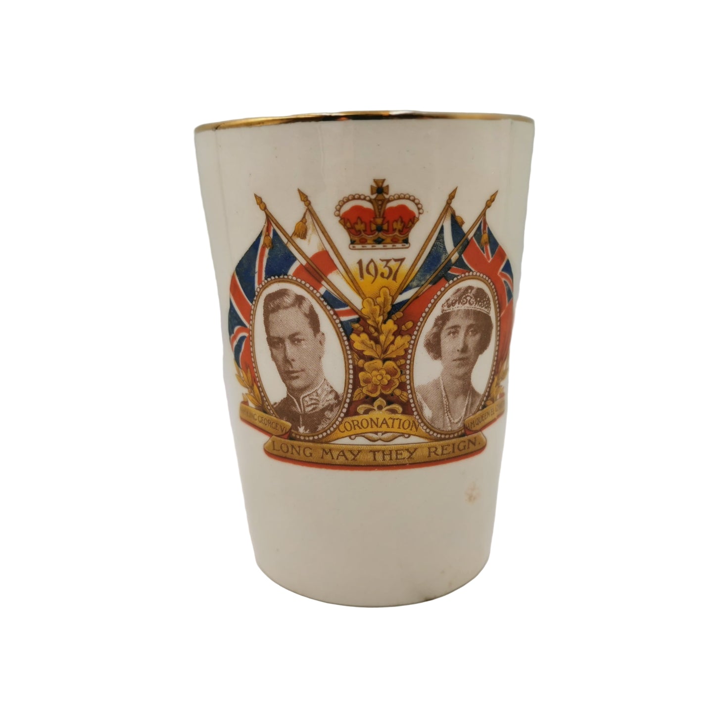 Lawleys 1937 George VI Coronation China Beaker