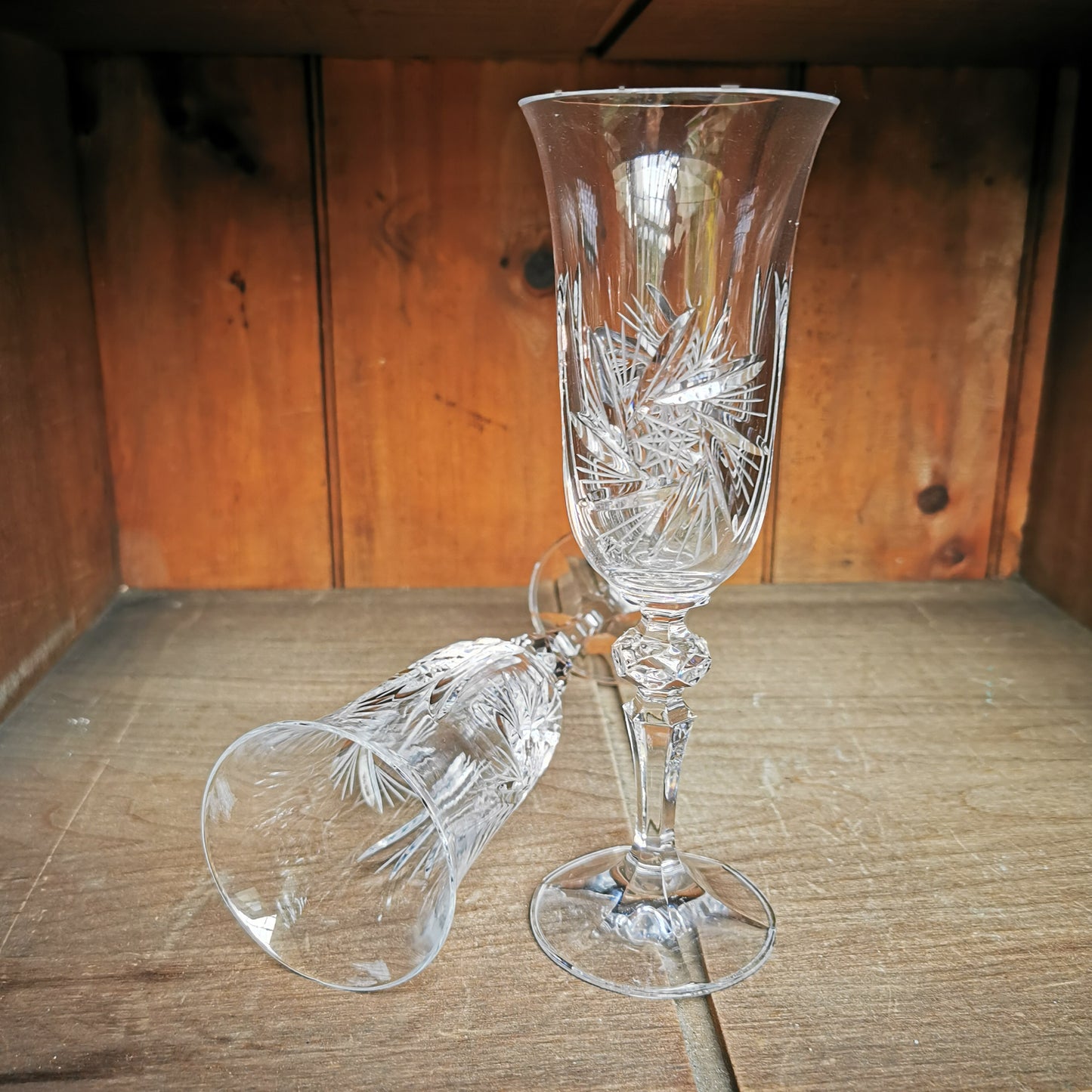 Lead-Tall-Cut-Crystal-Champagne-Tulip-Flute-Glasses